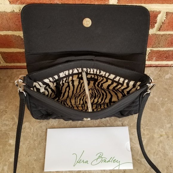 Like NEW Vera Bradley Quilted Microfiber Convertible Clutch Shoulder Crossbody - Picture 7 of 12